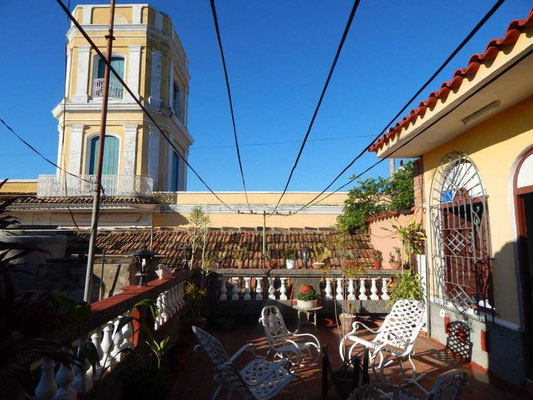 'Terrace' Casas particulares are an alternative to hotels in Cuba.